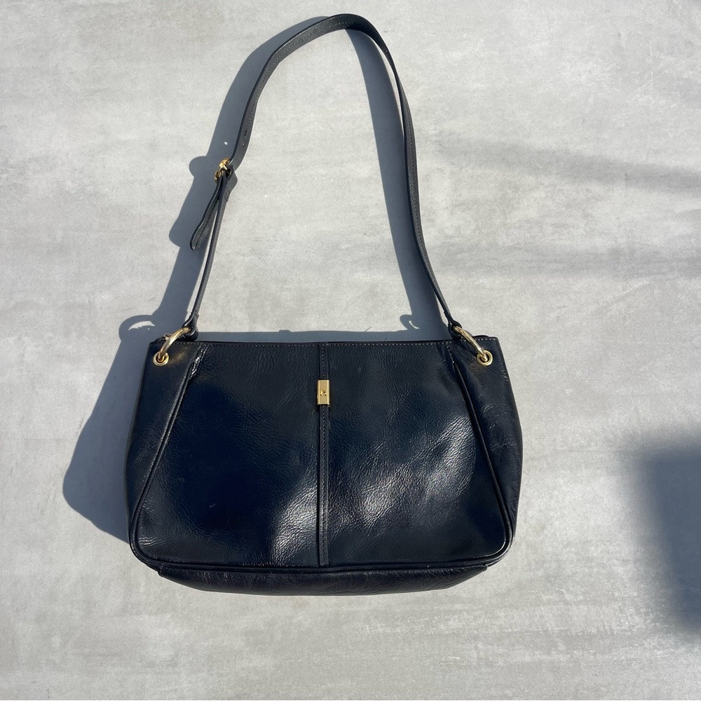 Etienne Aigner Black Leather Shoulder Bag - Picture 2 of 4